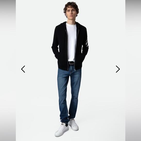 Zadig and Voltaire Low Top Flash Trainers Lighting Bolt Sneakers Unisex - Picture 16 of 16